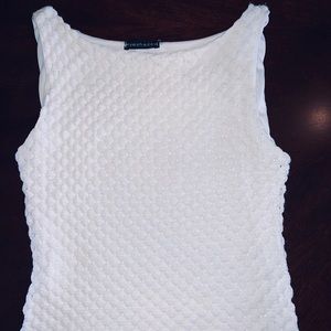 Women’s crochet lined tank, size M